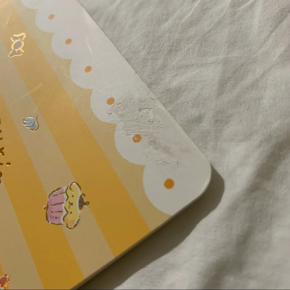 Pompompurin Yellow Medium-Sized Paperback Notebook with Free Sticker Sheet